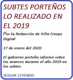SUBTES 2019 BALANCE